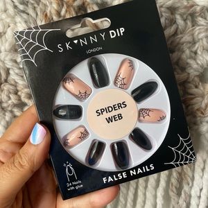 Spiders Web Halloween Press On Nails by Skinny Dip London NEW